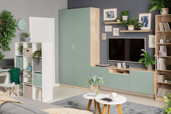 Каркас шкафа Лион 60x232.2x54.5 см ЛДСП цвет дуб комано с петлями