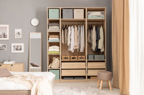 Каркас шкафа Лион 60x232.2x54.5 см ЛДСП цвет дуб комано с петлями