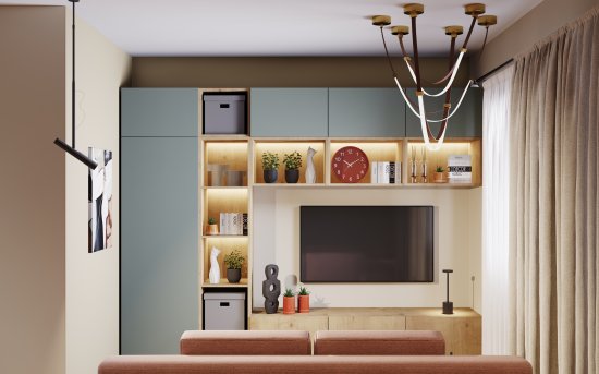 Каркас шкафа Лион 60x232.2x54.5 см ЛДСП цвет дуб комано с петлями