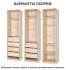 Каркас шкафа Лион 60x232.2x54.5 см ЛДСП цвет дуб комано с петлями