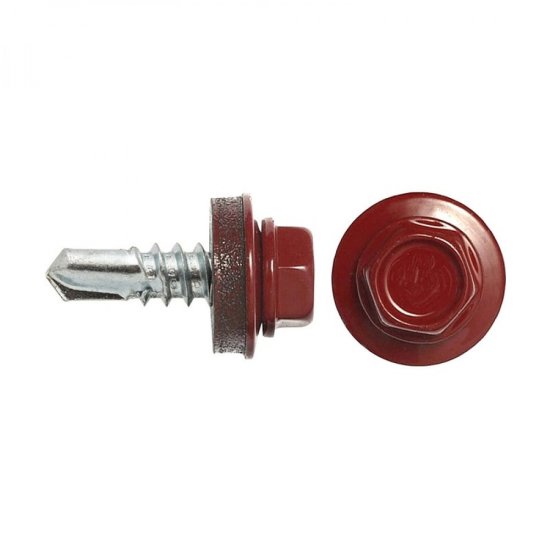 Кровельный саморез swfs 4.8х28 RAL-3011 250 шт.