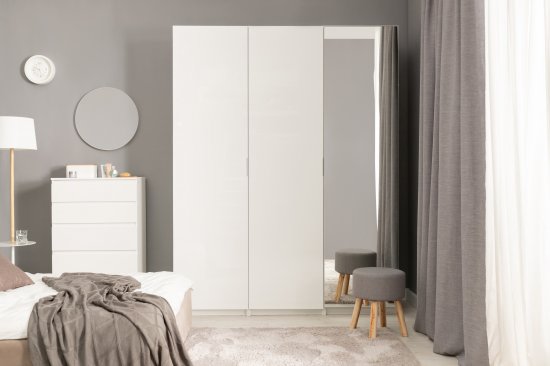 Каркас шкафа Лион 60x232.2x54.5 см ЛДСП цвет белый с петлями