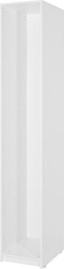 Каркас шкафа Лион 40x232.2x54.5 см ЛДСП цвет белый с петлями