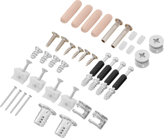 Каркас шкафа Лион 120x51.2x41.7 см ЛДСП цвет белый с петлями