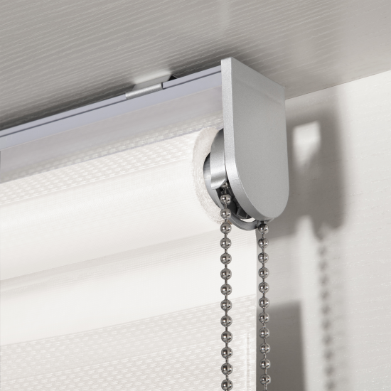 Штора рулонная день-ночь Inspire Siberia 160x190 см белая