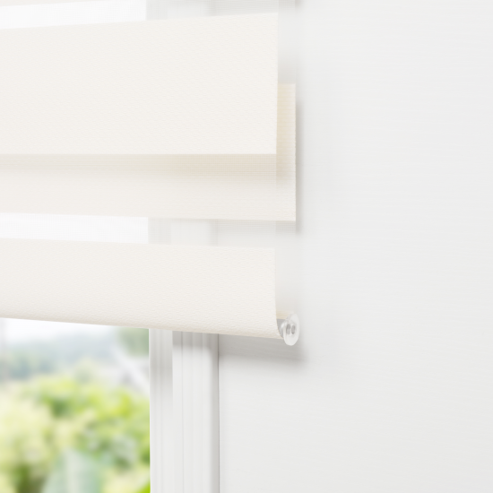 Штора рулонная день-ночь Inspire Siberia 160x190 см белая