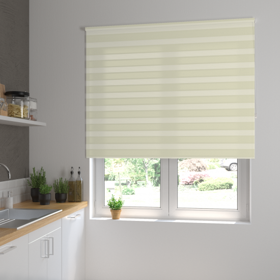 Штора рулонная день-ночь Inspire Peter 180x175 см экрю