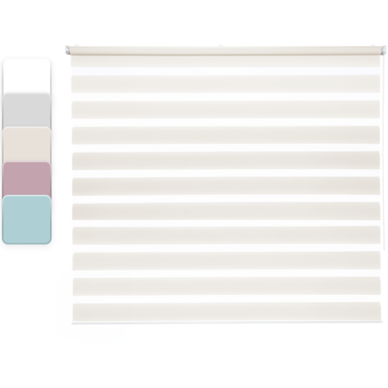 Штора рулонная день-ночь Inspire Peter 180x175 см экрю