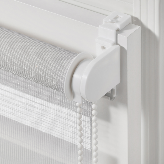 Штора рулонная день-ночь Inspire Peter 60x160 см светло-серая