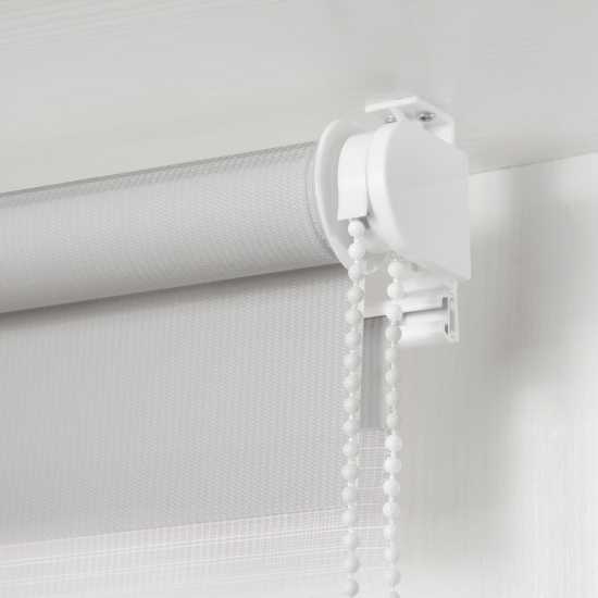 Штора рулонная день-ночь Inspire Peter 60x160 см светло-серая