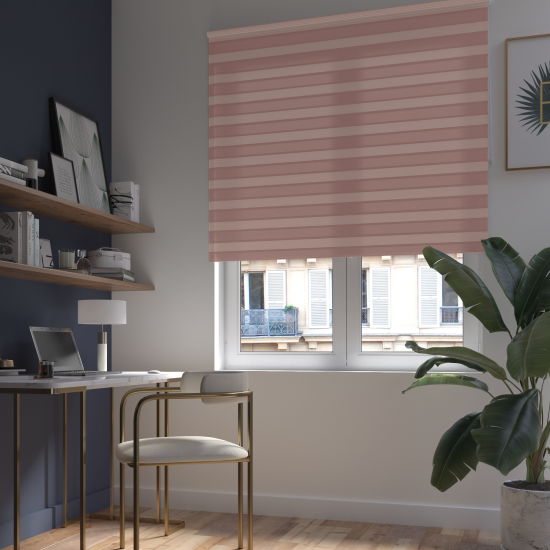 Штора рулонная день-ночь Inspire Peter 140x175 см сиреневая