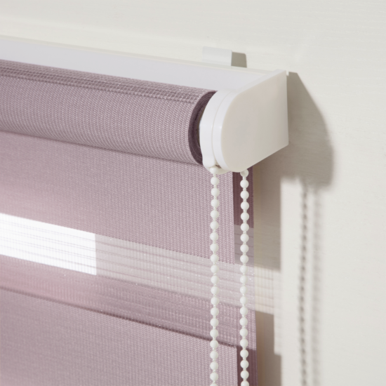 Штора рулонная день-ночь Inspire Peter 140x175 см сиреневая