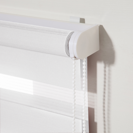 Штора рулонная день-ночь Inspire Peter 160x175 см белая