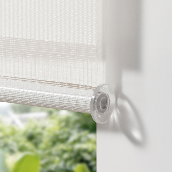 Штора рулонная день-ночь Inspire Peter 160x175 см белая