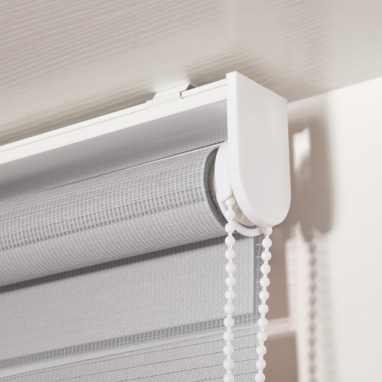 Штора рулонная день-ночь Inspire Peter 140x175 см светло-серая