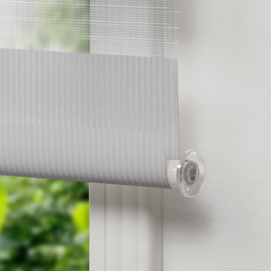 Штора рулонная день-ночь Inspire Peter 140x175 см светло-серая