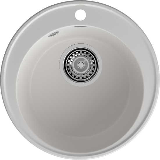 Мойка для кухни врезная Granfest Quarz GF-08 47.9x47.9 см глубина чаши 18 см кварц цвет белый