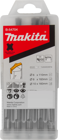 Набор буров SDS-plus Makita B-54704, 5 шт.