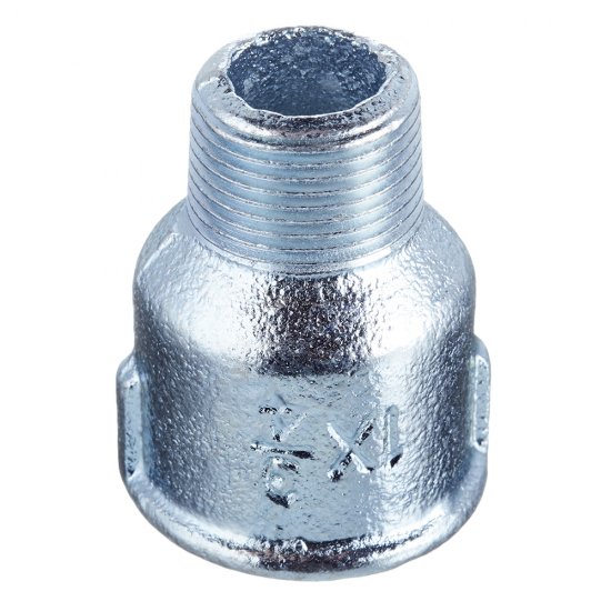 Муфта переходная Gebo Platinum (246-26V) 1 ВР(г) х 3/4 НР(ш) чугунная оцинкованная