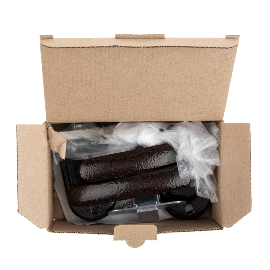 Дверная ручка на планке с защелкой Зенит ЗЩ2.04 медь