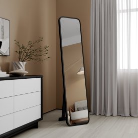 Зеркало декоративное Inspire Монблан овальное 40x175 см мдф цвет черный