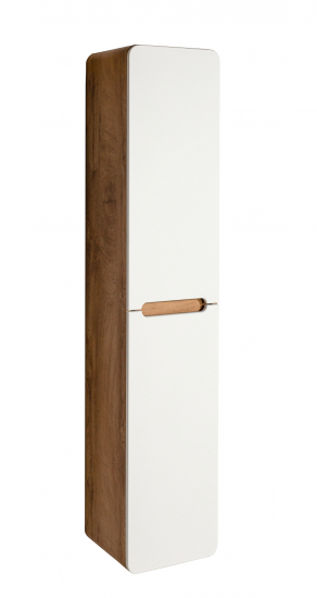 Пенал для ванной Окинава 35x170 см в разборе цвет белый