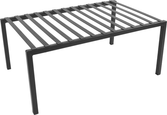 Вставка 33x21x14 см в полку металл цвет серый