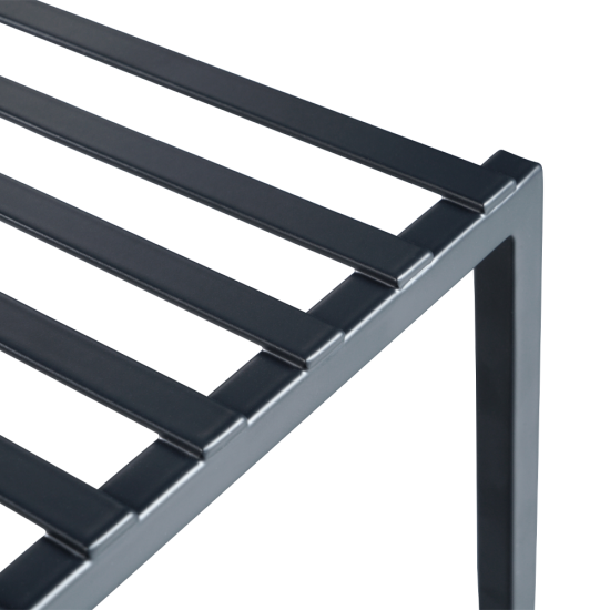 Вставка 33x21x14 см в полку металл цвет серый