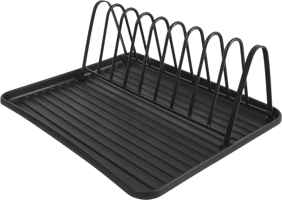 Сушилка для посуды с поддоном Delinia 36x13.6x29 см металл цвет черный