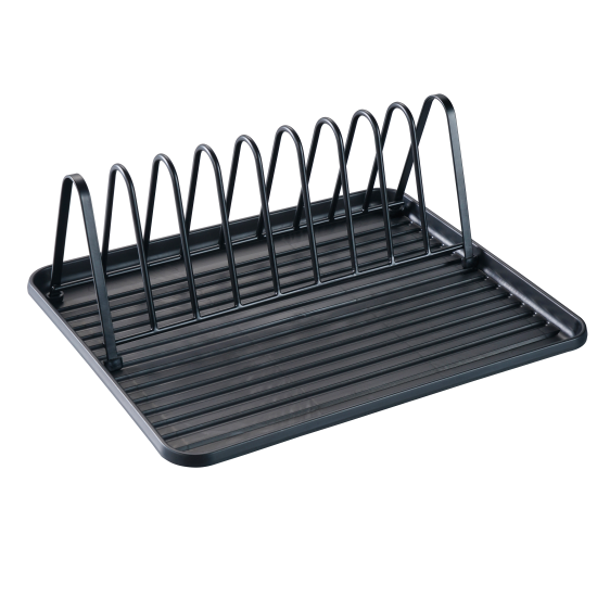 Сушилка для посуды с поддоном Delinia 36x13.6x29 см металл цвет черный