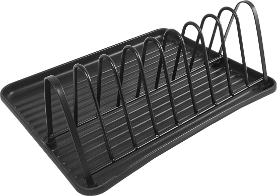 Сушилка для посуды с поддоном Delinia 36x13.6x29 см металл цвет черный