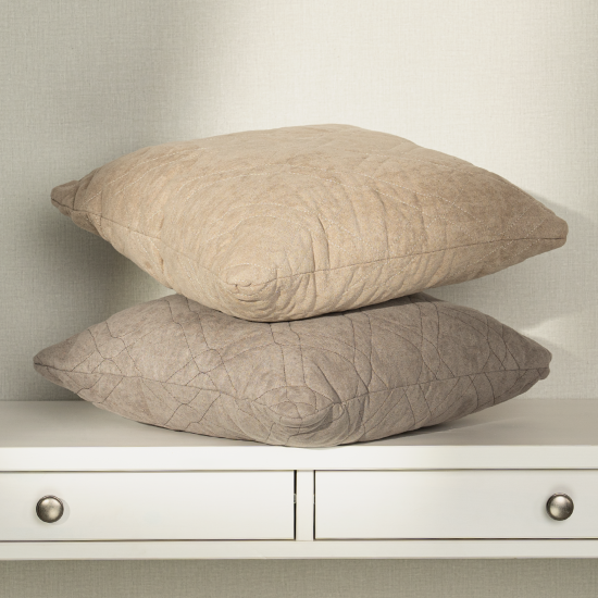 Подушка декоративная Linen Way 43x43 см цвет бежевый