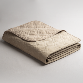 Покрывало Бельвита 220x240 см замша цвет бежевый