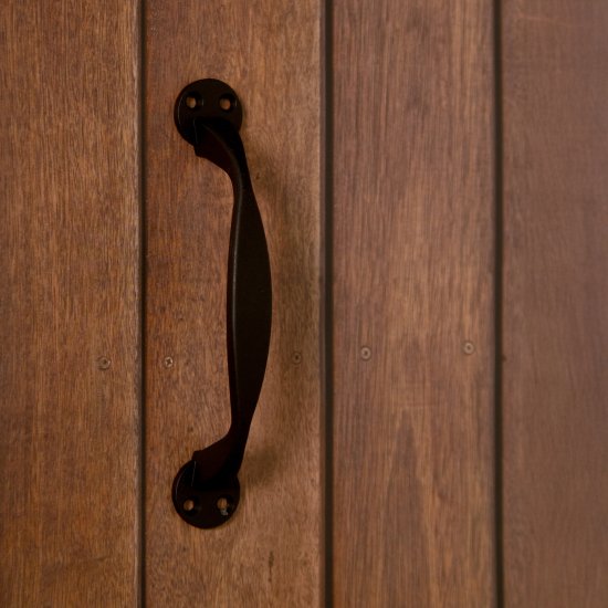 Ручка-скоба дверная РС100.02 цвет черный