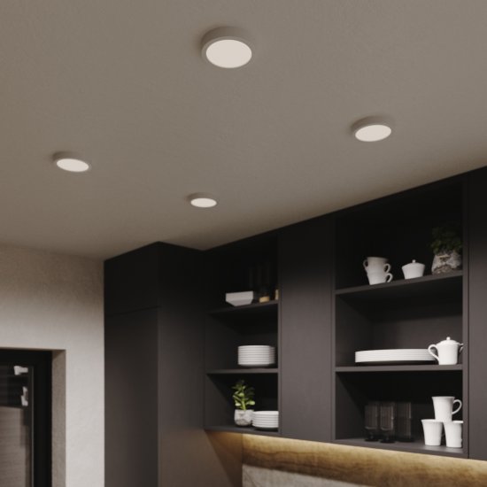 Спот светодиодный накладной влагозащищенный Inspire Sanoa S 3.5 м² регулируемый белый свет цвет белый