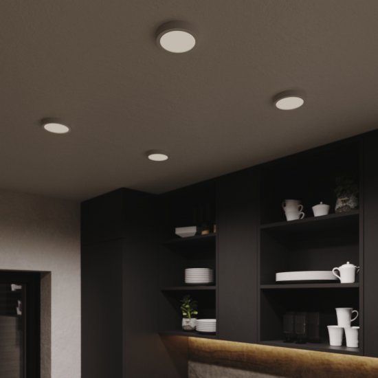 Спот светодиодный накладной влагозащищенный Inspire Sanoa S 3.5 м² регулируемый белый свет цвет белый