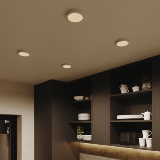 Спот светодиодный накладной влагозащищенный Inspire Sanoa S 3.5 м² регулируемый белый свет цвет белый