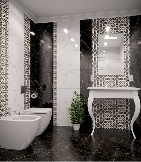 Плитка облицовочная Unitile Фиеста белая 1 400x250x8 мм (14 шт.=1,4 кв.м)