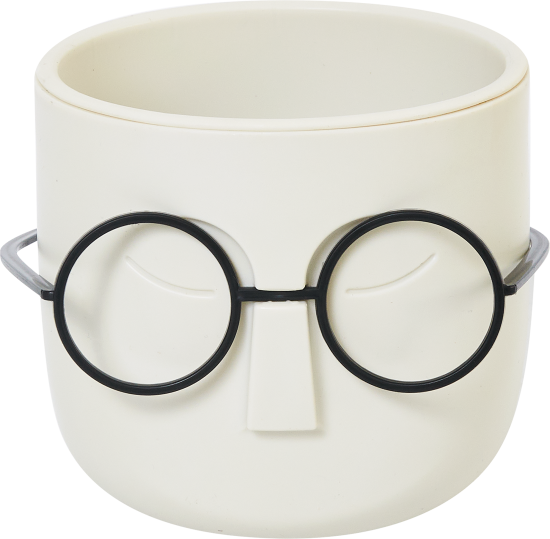 Кашпо для цветов Idea Стив ø11.5 h11 см v0.65 л пластик белый ротанг