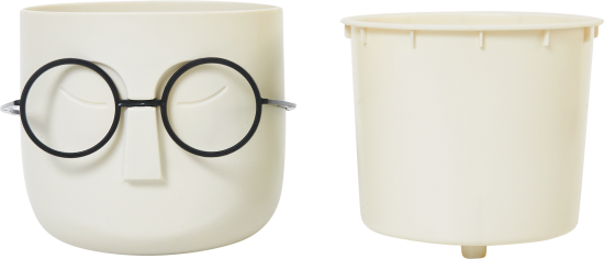 Кашпо для цветов Idea Стив ø11.5 h11 см v0.65 л пластик белый ротанг