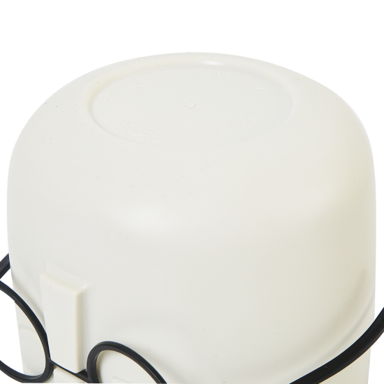 Кашпо для цветов Idea Стив ø11.5 h11 см v0.65 л пластик белый ротанг