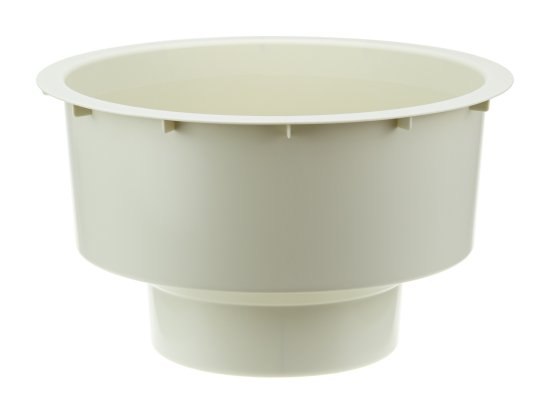 Кашпо для цветов Idea Флориан ø25 h19 см v4.2 л пластик белый ротанг