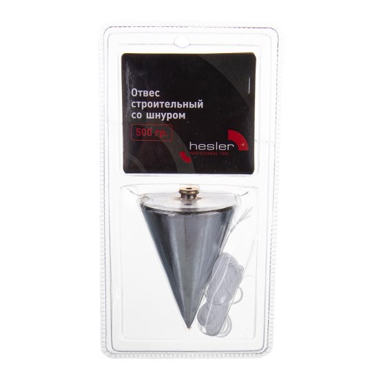 Отвес строительный конусный 500 г Hesler