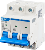 Автоматический выключатель CHINT NXB-63S 3P C25 А 4.5 кА