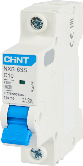Автоматический выключатель CHINT NXB-63S 1P C10 А 4.5 кА