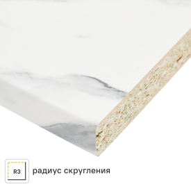 Столешница Delinia Маренго 240x3.8x60 См Бдсп/дсп Цвет Белый