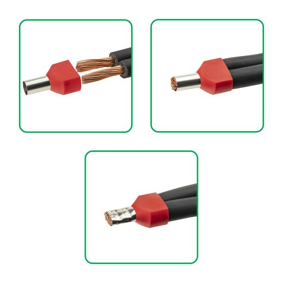 Наконечник-гильза Duwi НШВИ 2 16-14 мм цвет красный 25 шт.