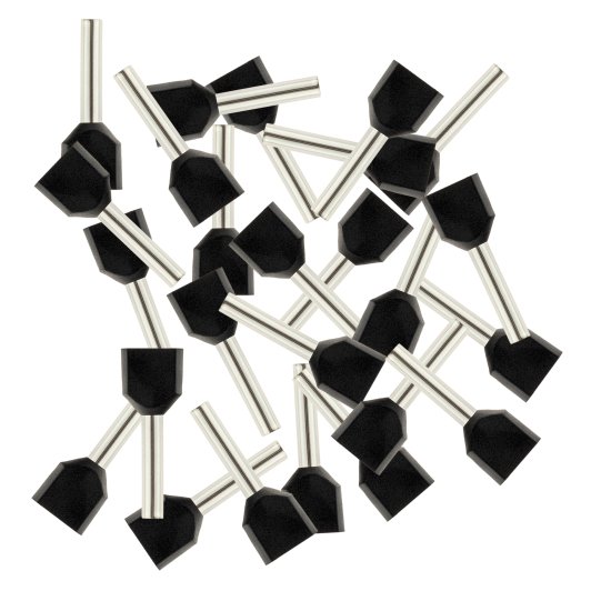 Наконечник-гильза Duwi НШВИ 2 1.5-12 мм цвет черный 25 шт.