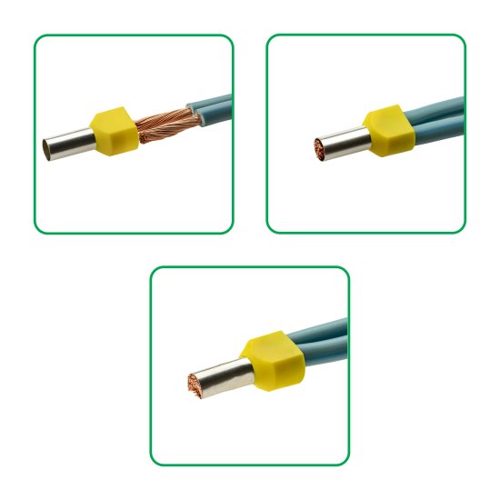 Наконечник-гильза Duwi НШВИ 2 10-14 мм цвет золотой 25 шт.
