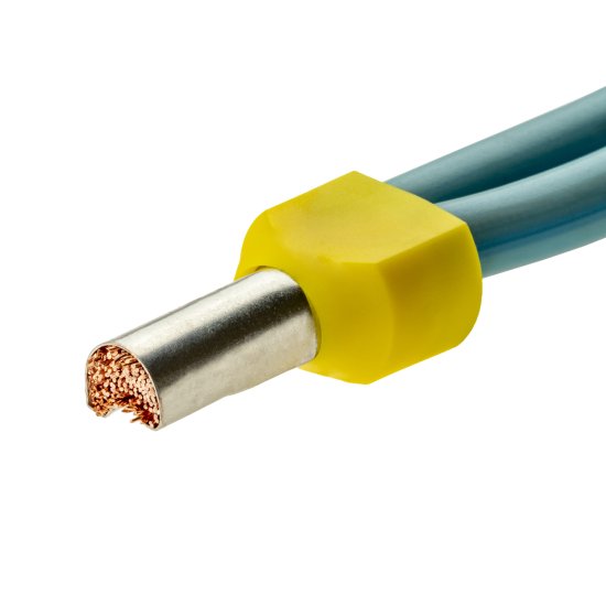 Наконечник-гильза Duwi НШВИ 2 10-14 мм цвет золотой 25 шт.